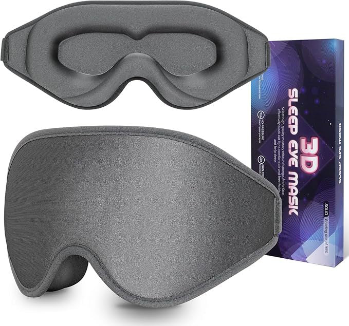 3D Contoured Blackout Eye Mask