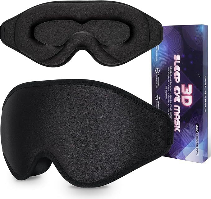 3D Contoured Blackout Eye Mask