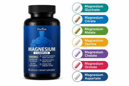 Magnesium 7 Complex — 1000mg | Sleep, Muscle & Nerve Support | 60 Capsules